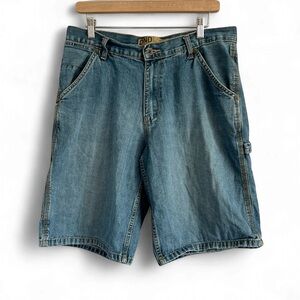 Old Navy Faded Blue Painter Style Jean Shorts for Men